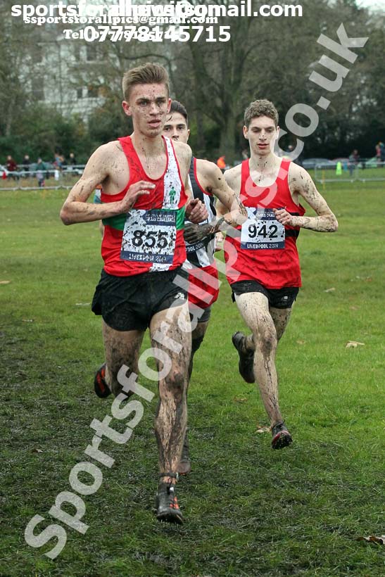 Mens under-20s, 2019 European Cross Country Trials and British Cross Challenge, Sefton Park, Liverpool.  Photo: David T. Hewitson/Sports for All Pics